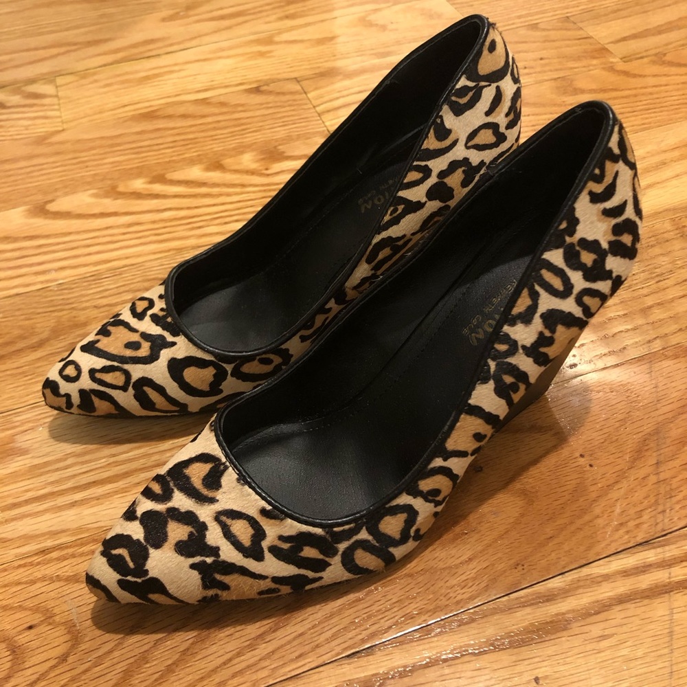 Kenneth Cole Reaction leopard wedges